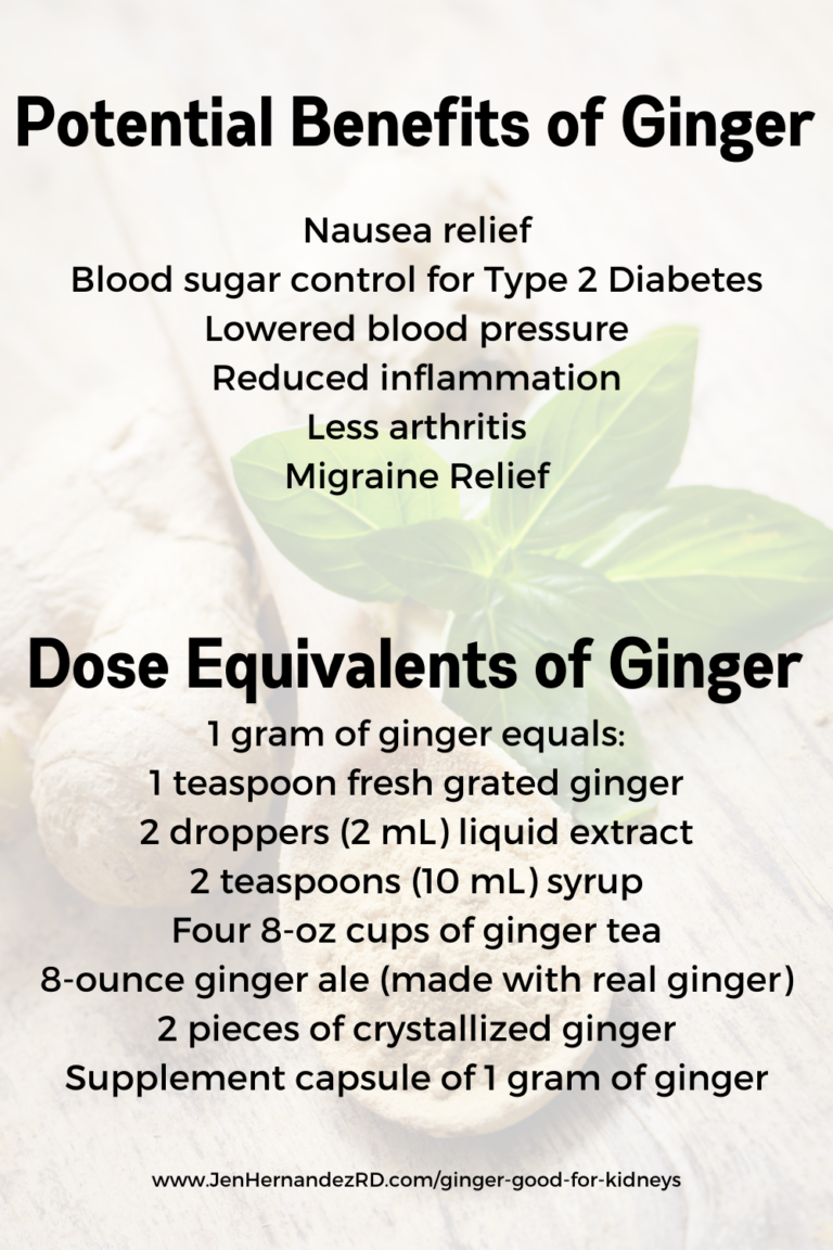 Is Ginger Good for Kidney Disease? Jen Hernandez Renal Dietitian