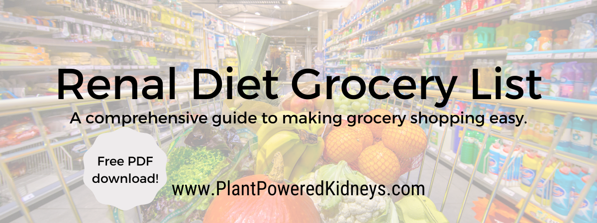 renal diet grocery list a comprehensive guide free download