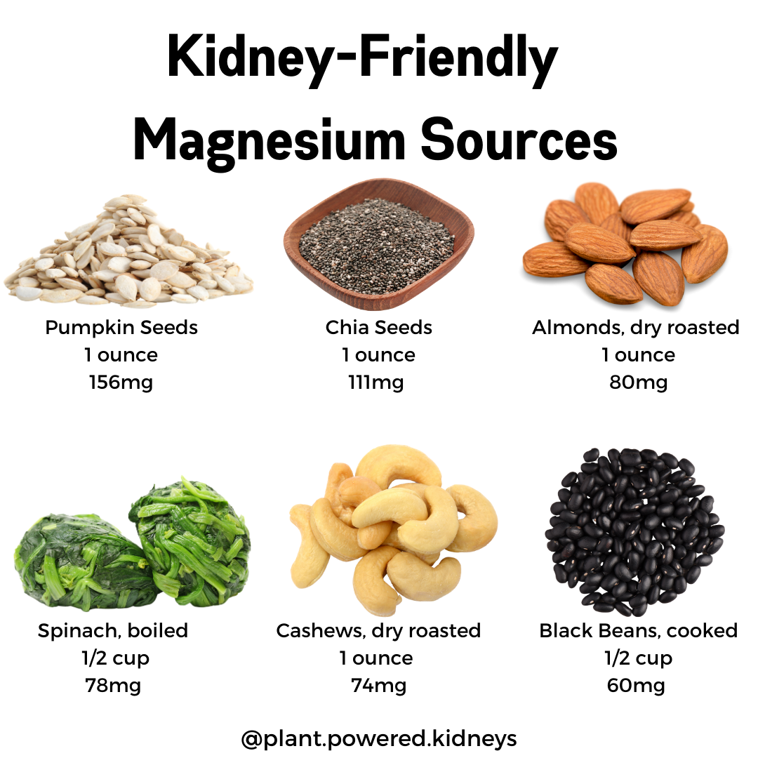 Need more or less magnesium for your kidneys? Knowing the sources of magnesium can be a huge help!