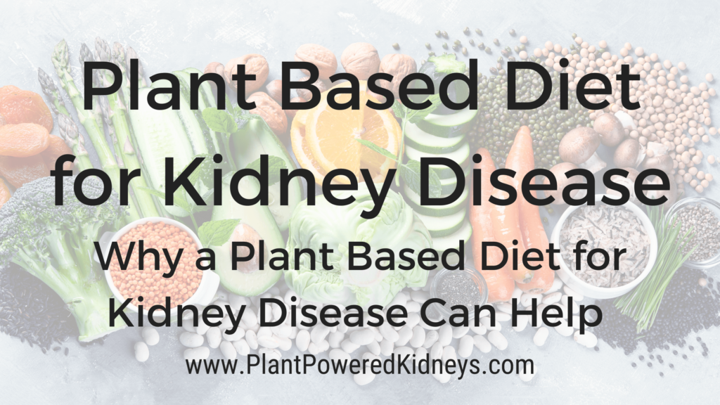 Why a plant based diet is recommended for kidney disease