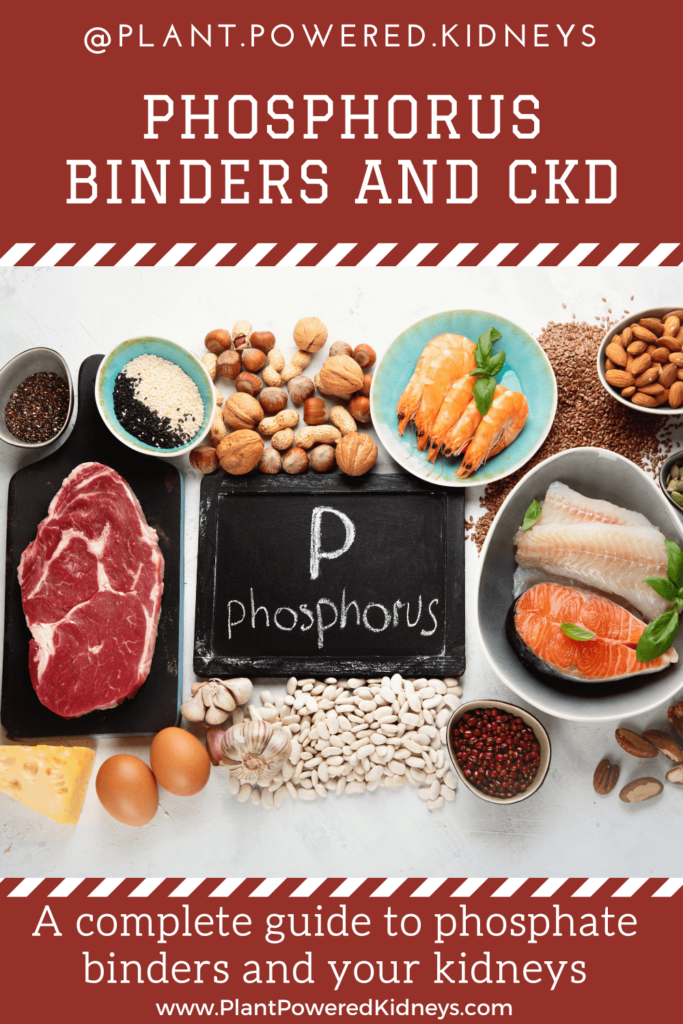 Phosphorus binders and kidney disease