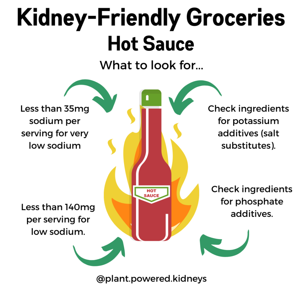 Tips to find low sodium hot sauce for kidney patients