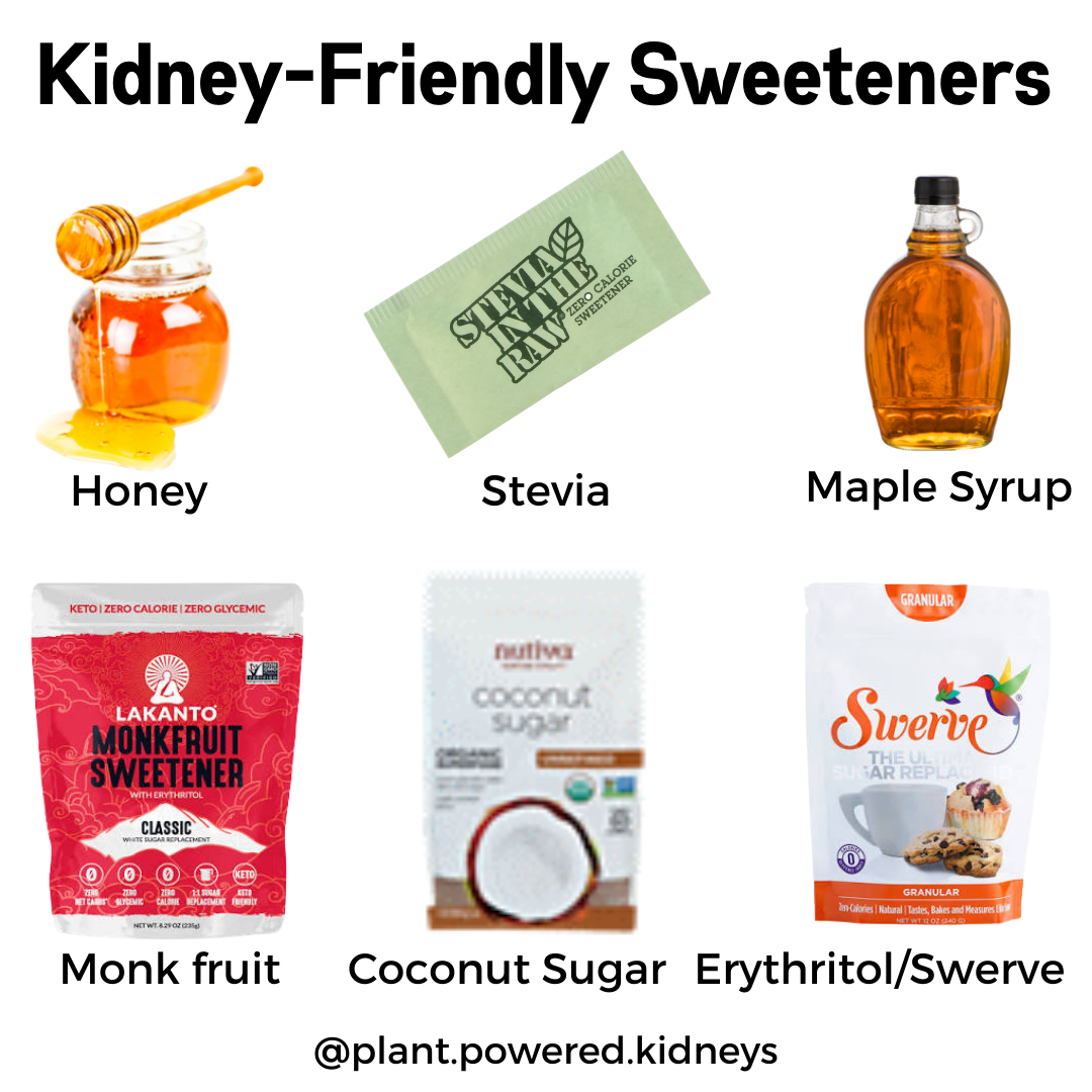 sugar substitutes that are kidney-friendly approved.