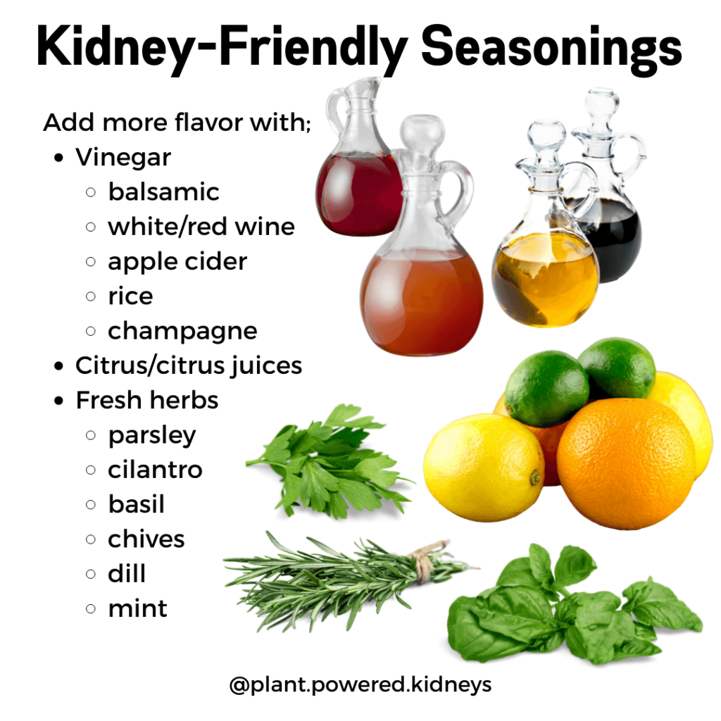 Renal diet breakfast seasonings