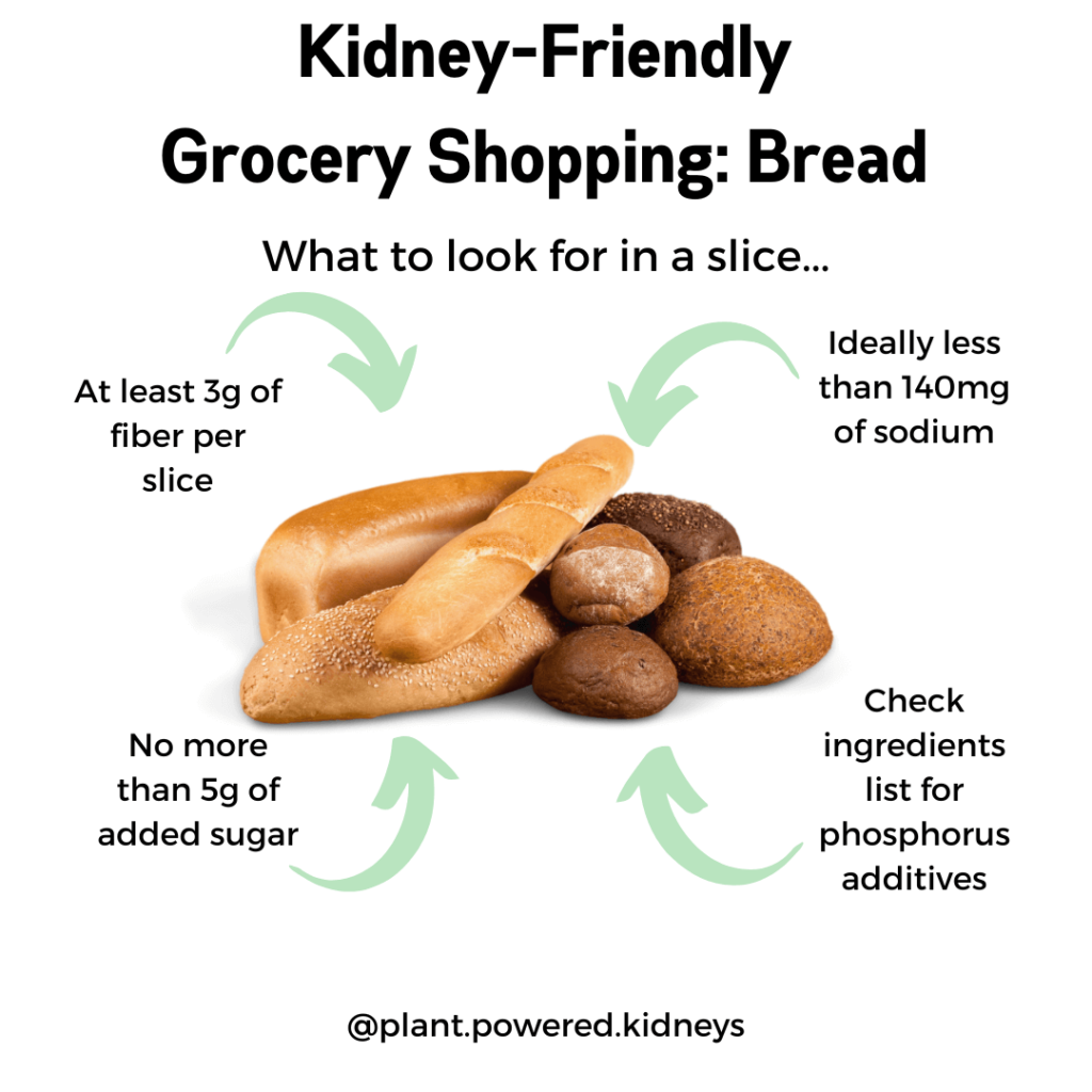 How to shop for the best bread for kidney disease