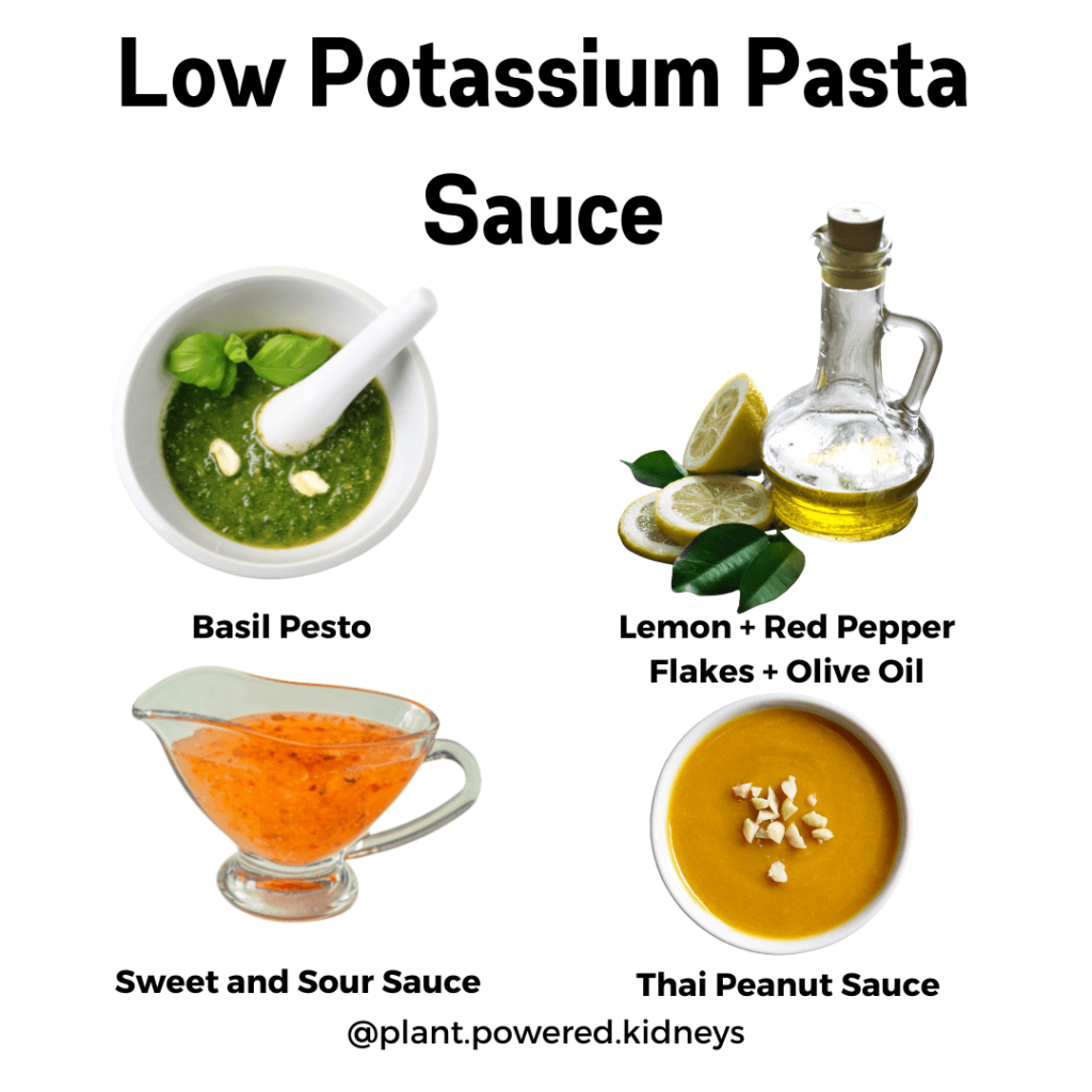 Low Potassium Pasta Sauce Options